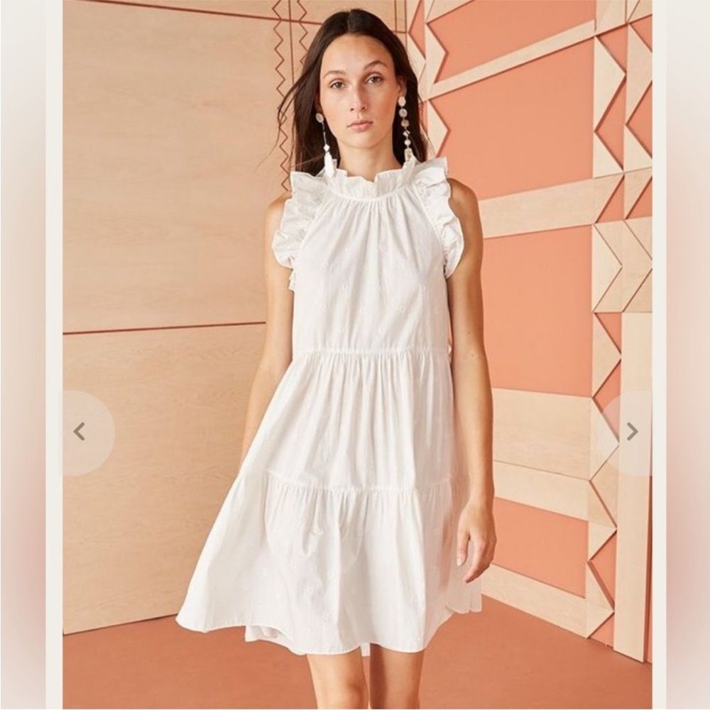 Ulla Johnson Tasmin Dress White Cotton size 4 Boho Cottagecore